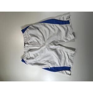 Vintage Nike Men's White and Blue Athletic Shorts Size S